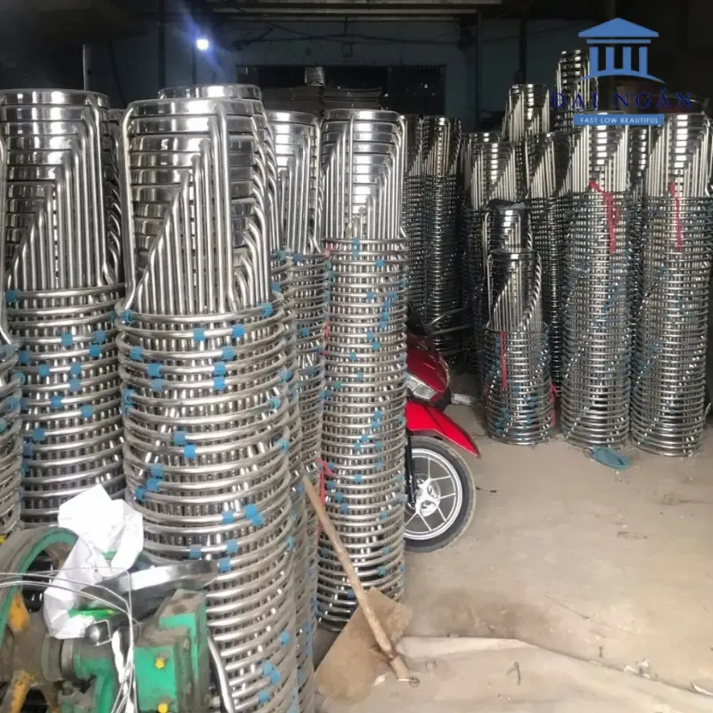 giá ghế inox tròn