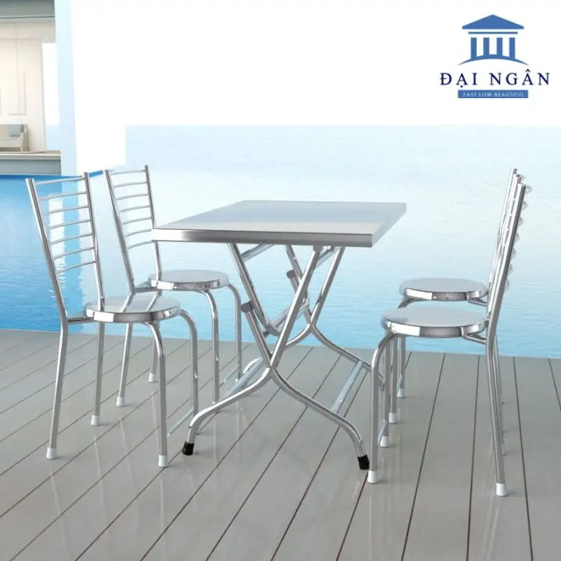 bàn inox vuông thanh lý