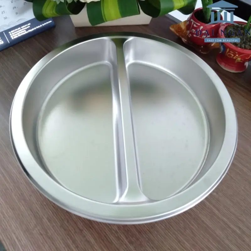 khay inox tròn