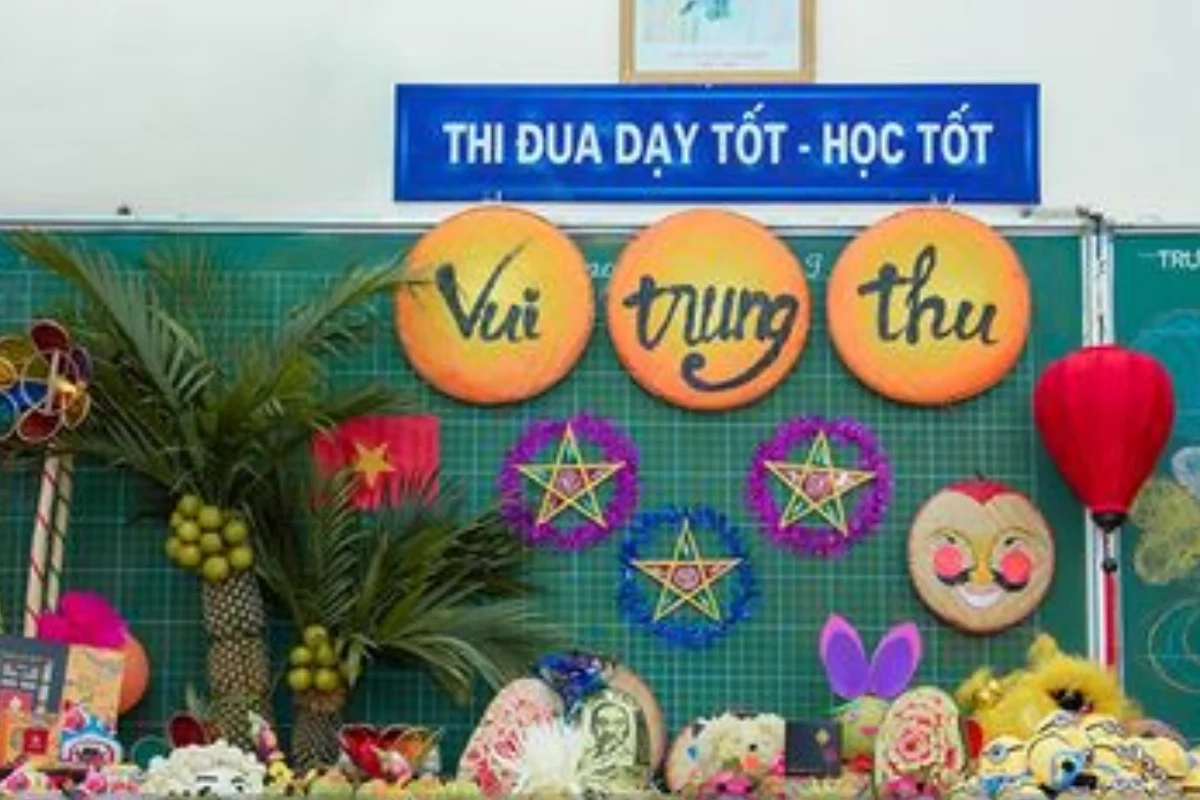 hướng dẫn cách trang trí bảng trung thu được ưa chuộng nhất