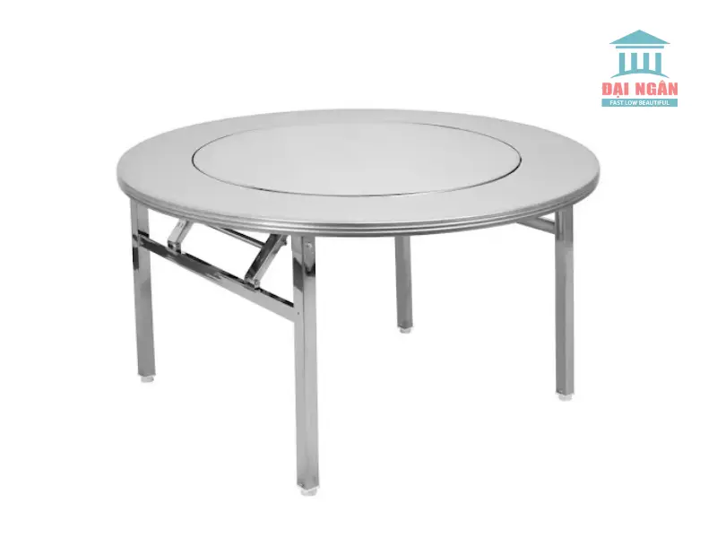 bàn tròn inox 1m4 giá bao nhiêu