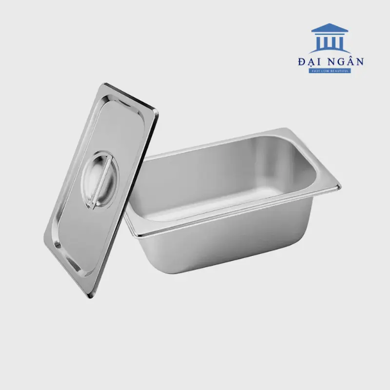 Khay GN 1/3 inox SUS 201: