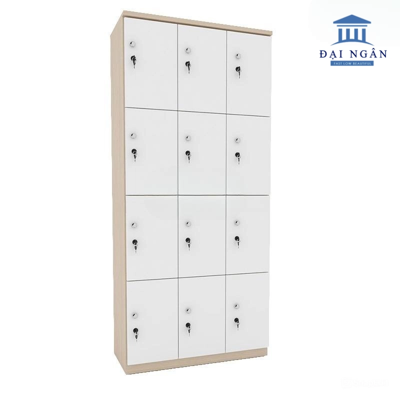 tủ locker gỗ 12 ngăn giá rẻ