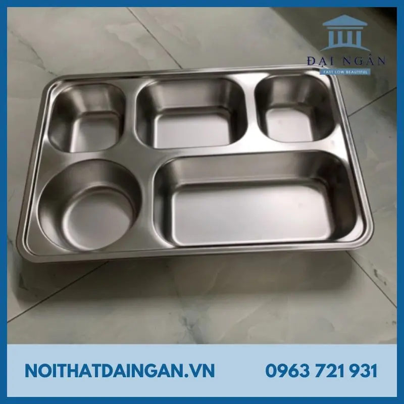 khay cơm inox thanh lý