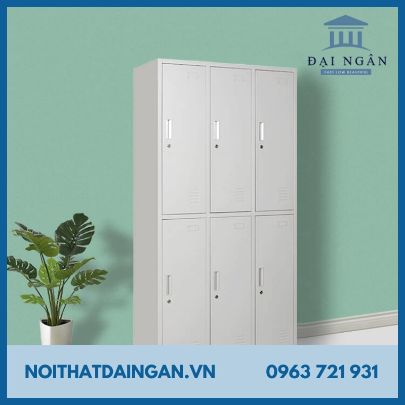 Bật mí tủ sắt locker 6 ngăn được ưa chuộng nhất 