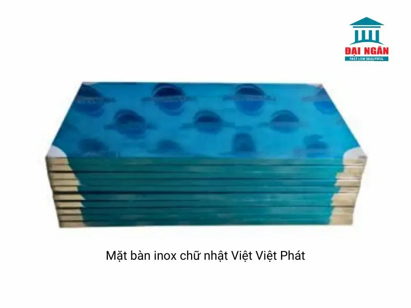 mặt bàn inox chữ nhật