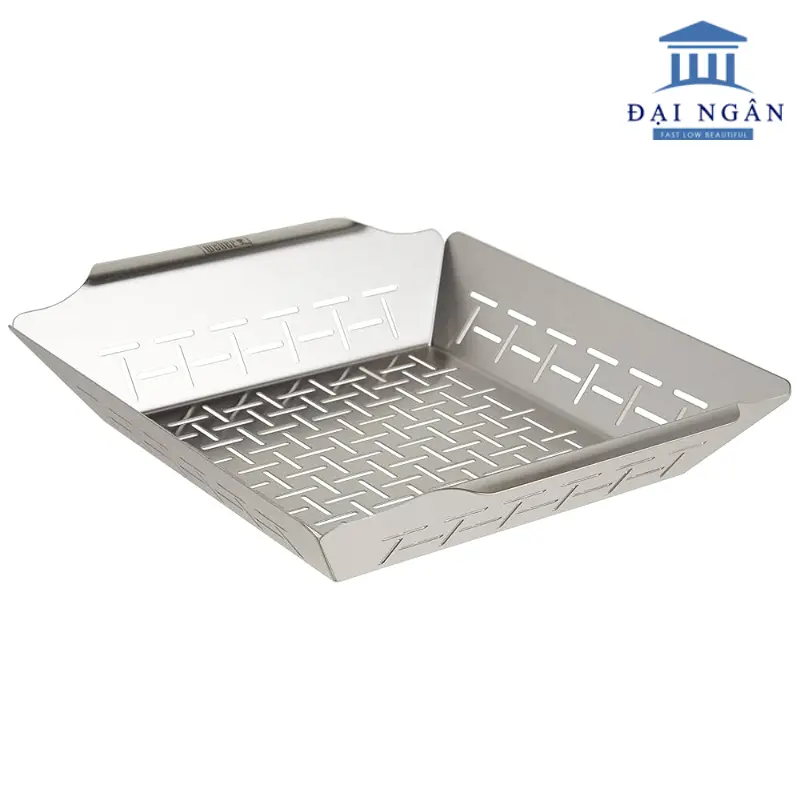 Khay dùng rổ thịt nướng inox 304 size 35x50 cm
