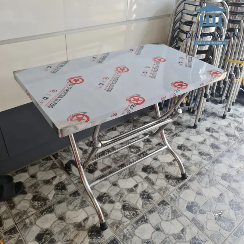 Bàn inox 70x120 cm