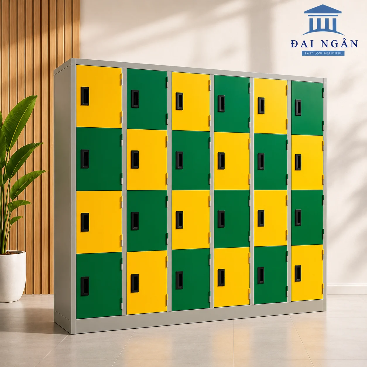 tủ locker 24 ngăn đa màu tủ locker 24 ngăn đa màu