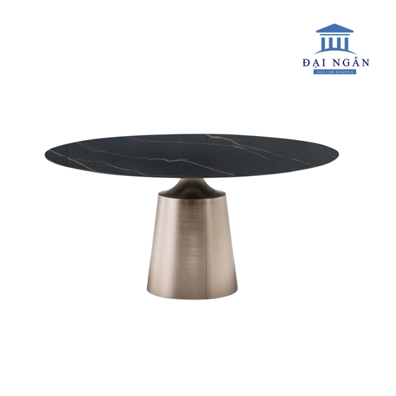 Bàn bếp inox mặt đá tròn