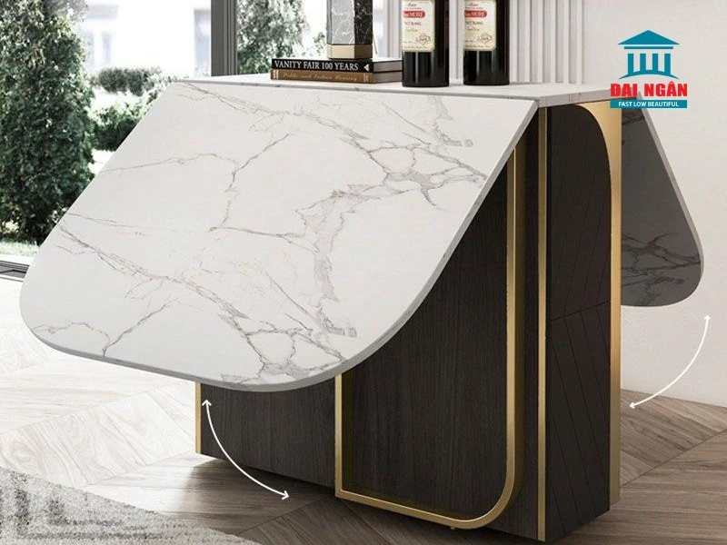 bộ bàn ghế ăn inox gấp được