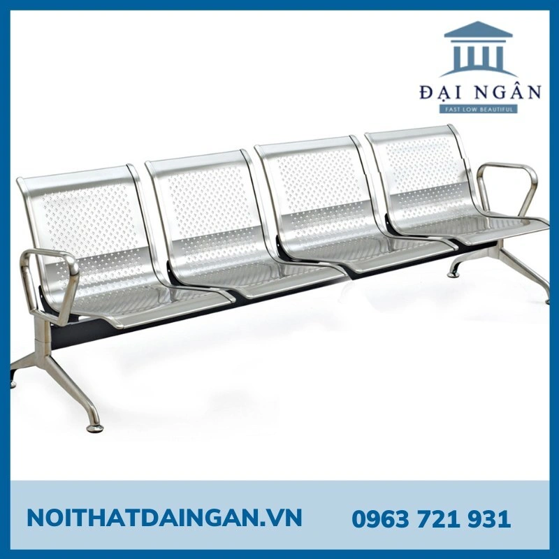ghế băng chờ inox 4 chỗ