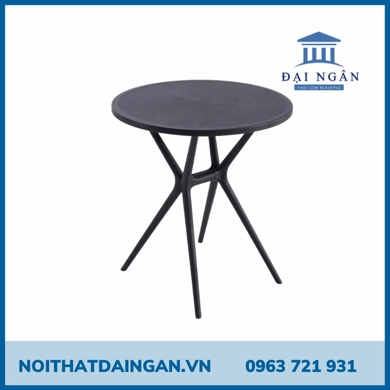 bàn cafe nhựa tròn