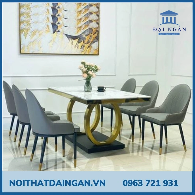 Bàn ghế inox mạ vàng: Xu hướng nội thất cao cấp và báo giá chi tiết