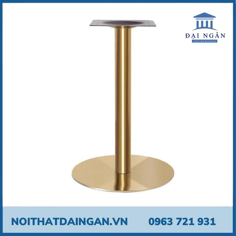 Chân bàn inox tròn, có đệm lót - Phụ kiện bàn, chân bàn, tủ inox
