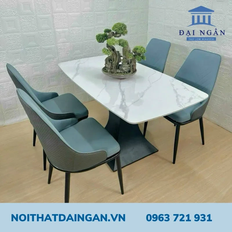 Bộ bàn ăn cao cấp 4 ghế SUNNY MSP CBA009