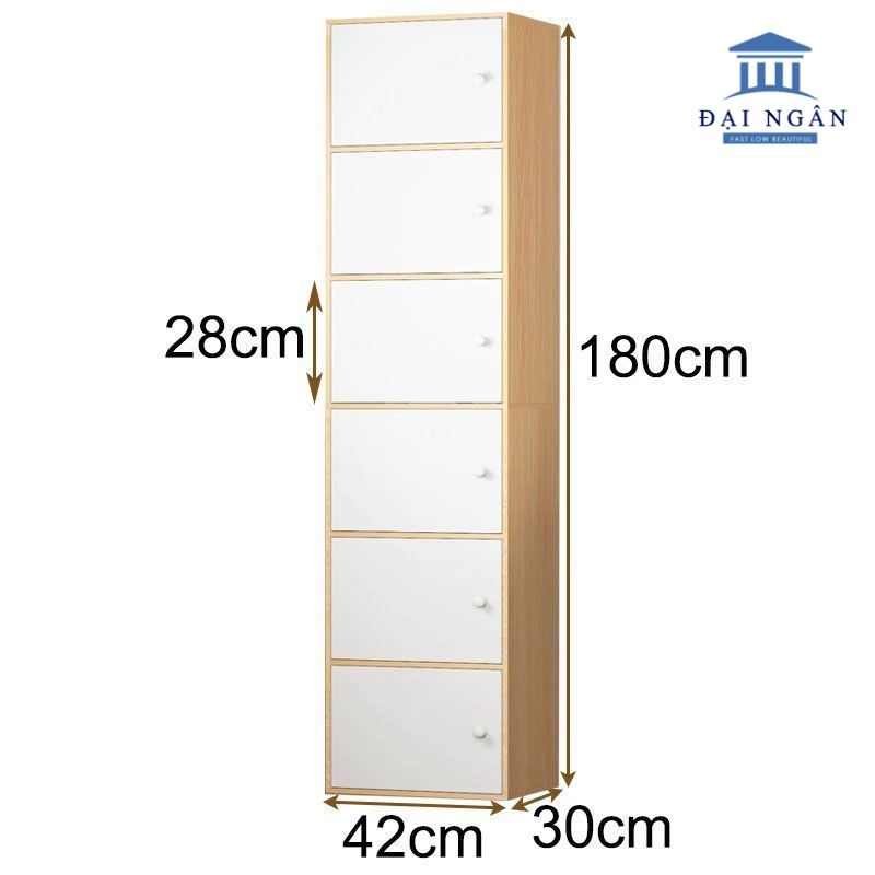 tủ locker gỗ 6 ngăn