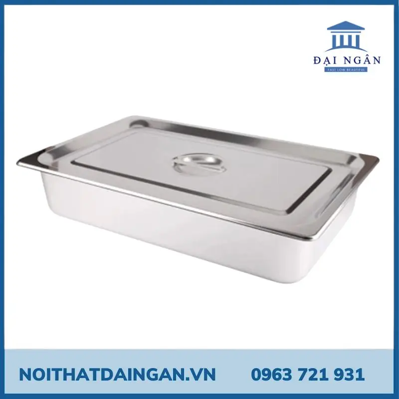Khay GN 1/1 loại khay sâu có nắp, dày 1 mm