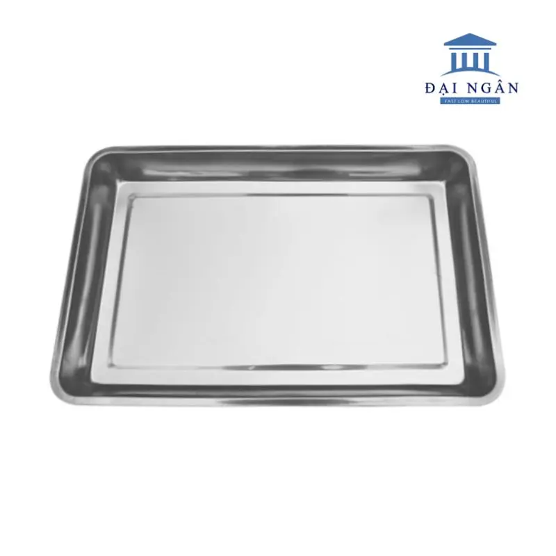 khay inox chữ nhật 40x60
