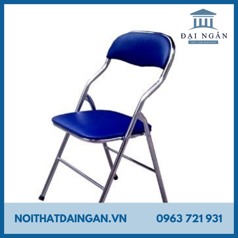 Ghế xếp inox lưng ngắn