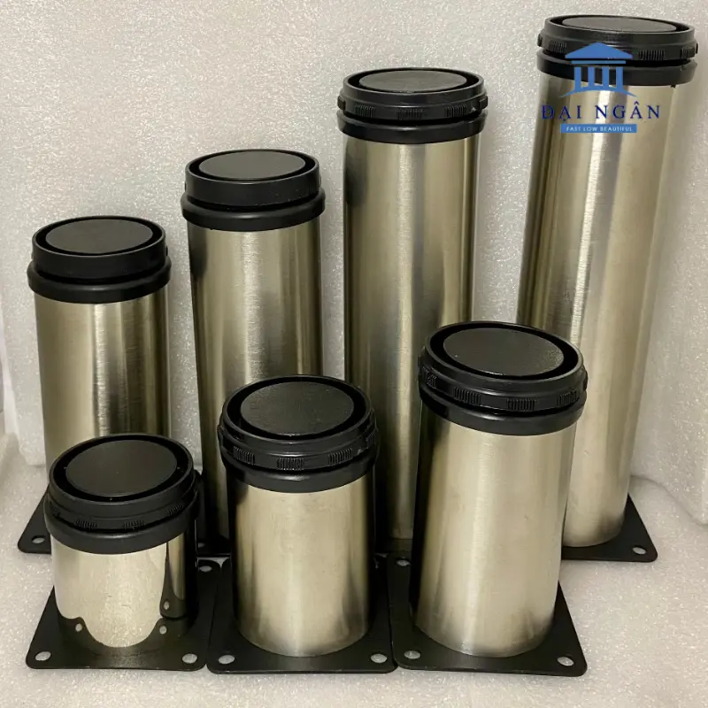 Chân bàn inox tròn đệm lót nhựa