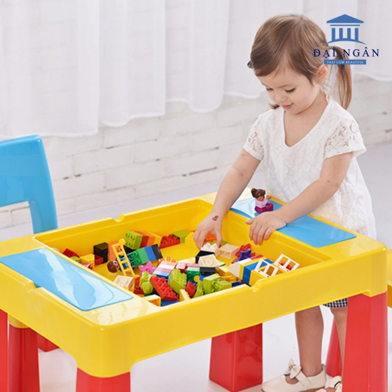 bộ bàn ghế xếp hình lego