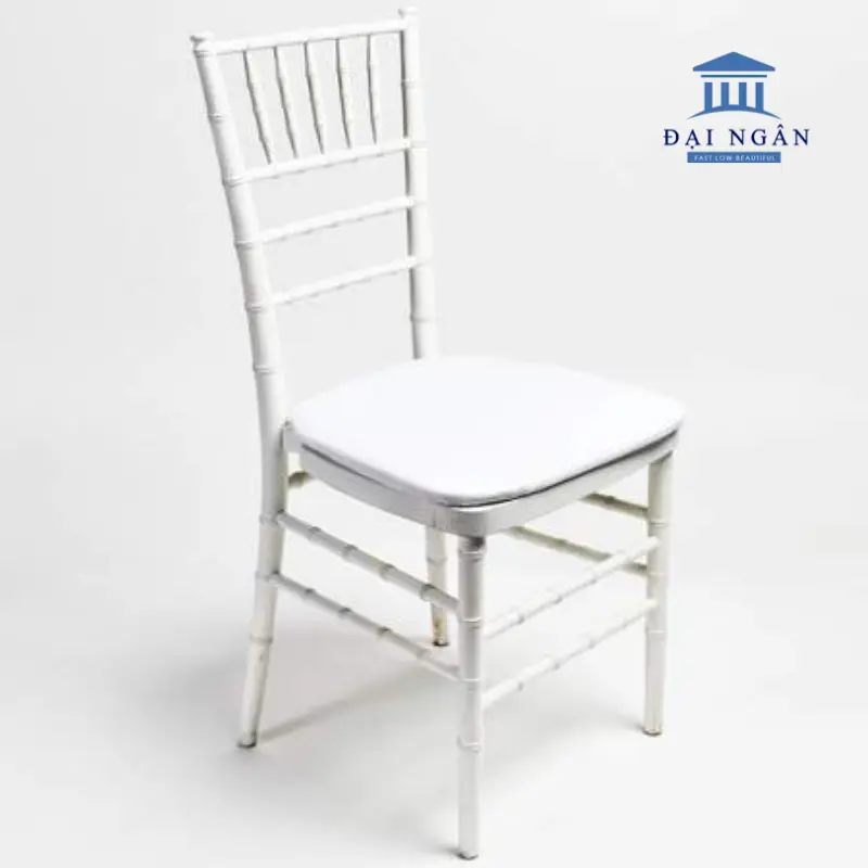 Ghế Chiavari inox cao cấp kiểu đốt trúc 7 thanh giằng