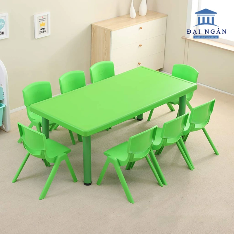 Bàn ghế góc xếp hình mầm non