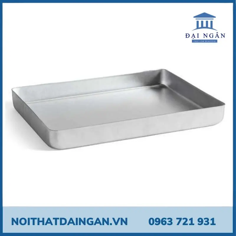 Khay inox chữ nhật 40x60 - khay để đồ sâu 2cm, 5 cm và 7 cm