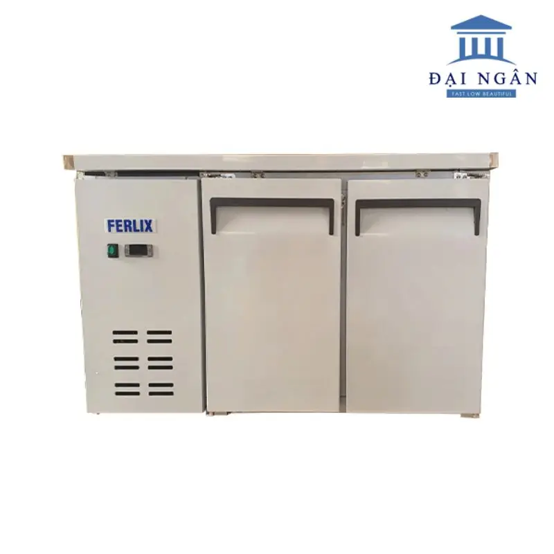 bàn lạnh 2 cánh inox