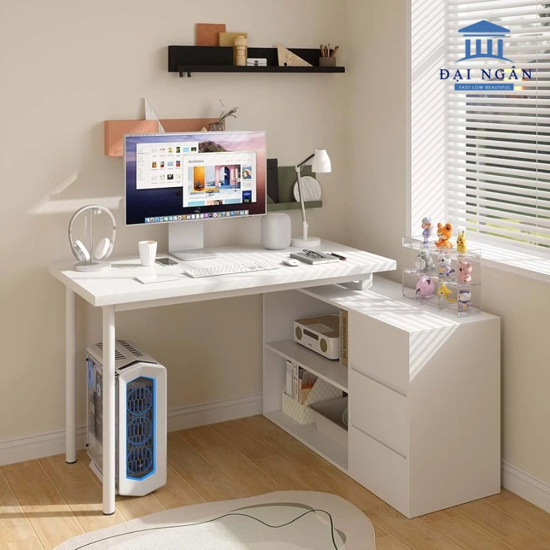 mẫu bàn học chữ l