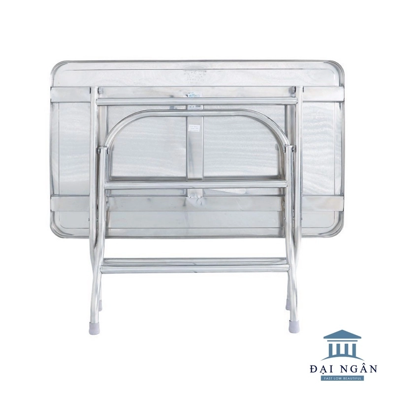 bàn inox chữ nhật gấp gọn