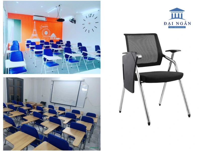 kích thước ghế liền bàn