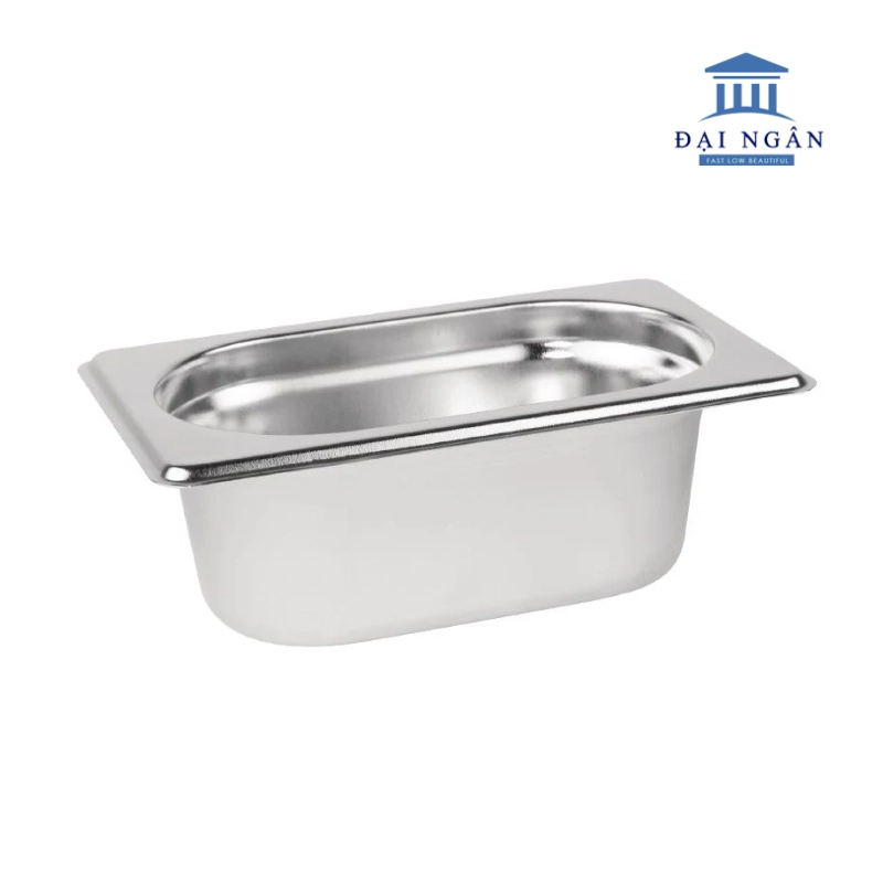 Khay inox GN 1/9 các size chiều cao 65, 100, 150 mm