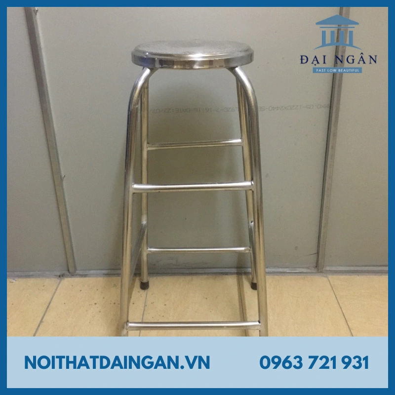 ghế inox cao 70cm là một trong những mẫu ghế inox cao đáng tin cậy nhất