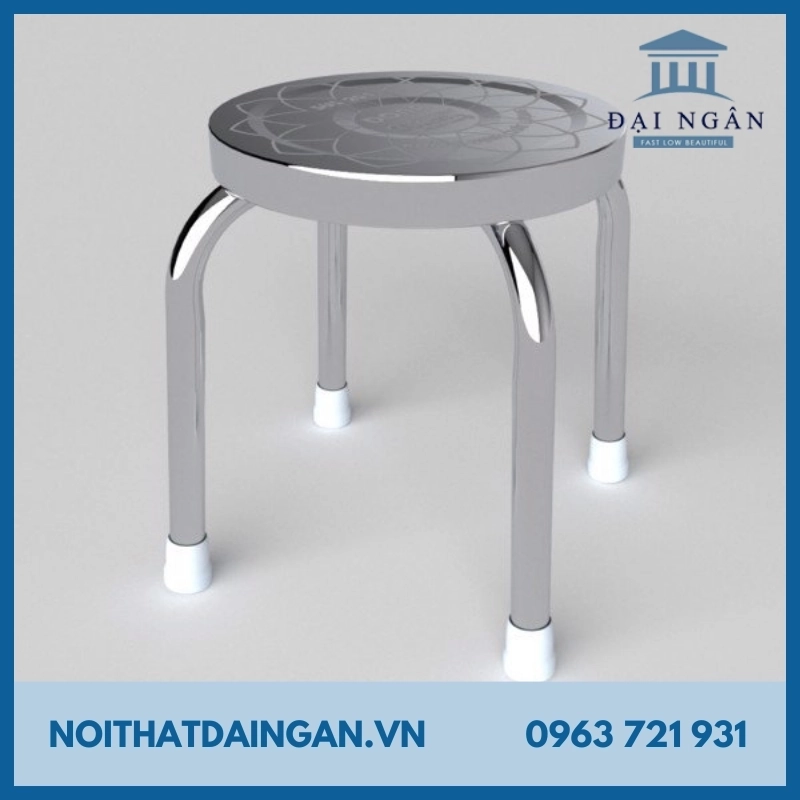 kích thước ghế inox tròn