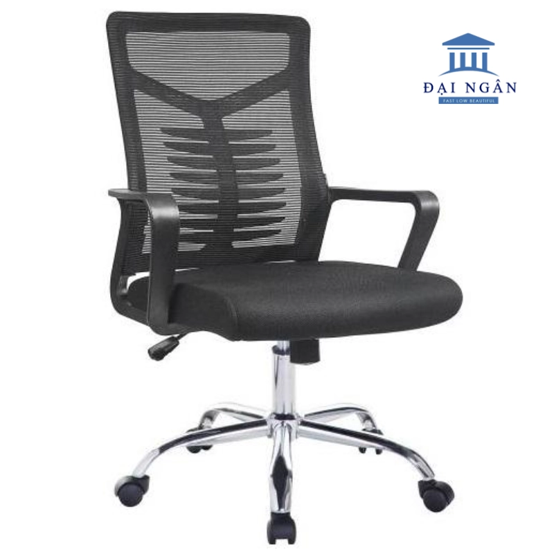 Ghế nhân viên chân inox 201 lưng lưới