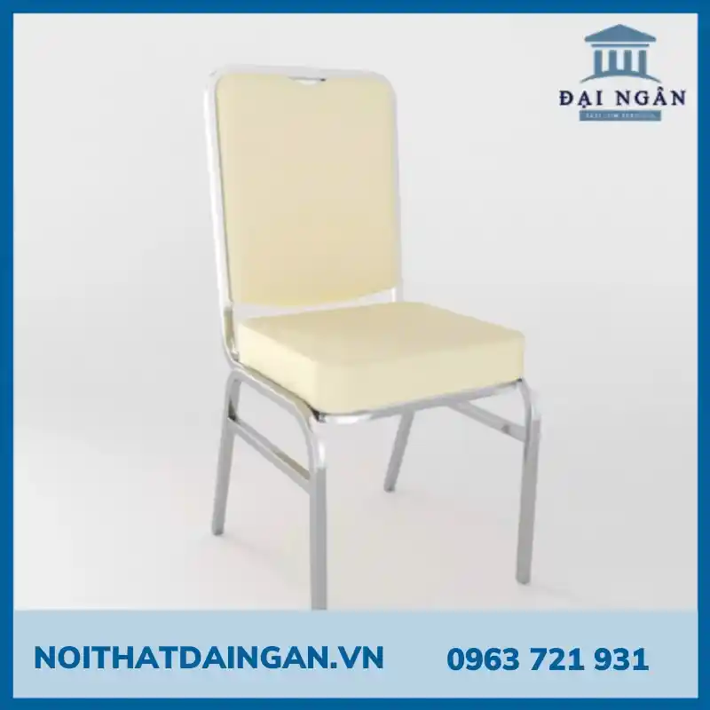 Ghế Mã Lai đầu vuông sườn inox (GH05)