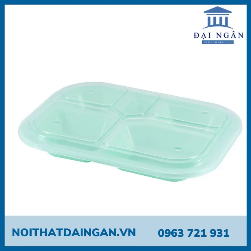 Khay cơm đẹp: khay cơm inox, nhựa nhiều ngăn tiện lợi