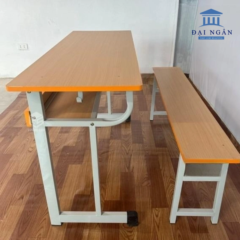 bàn ghế kèm ghế dài học sinh