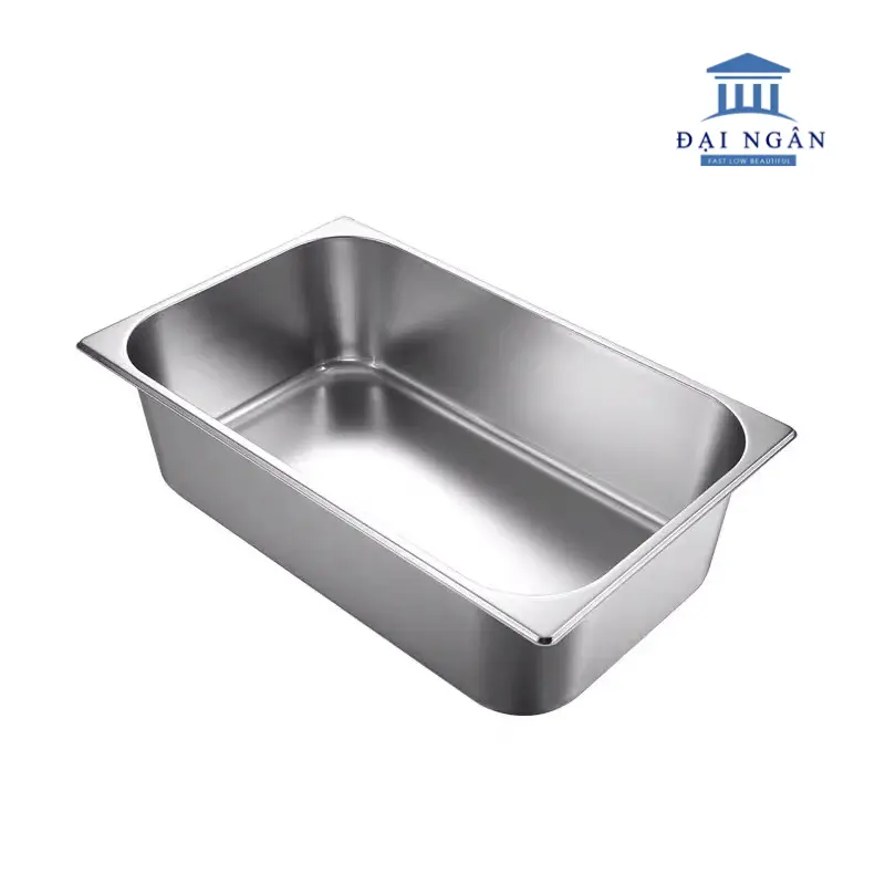 Khay GN 1/3 inox 18/10 (inox 304 bóng)