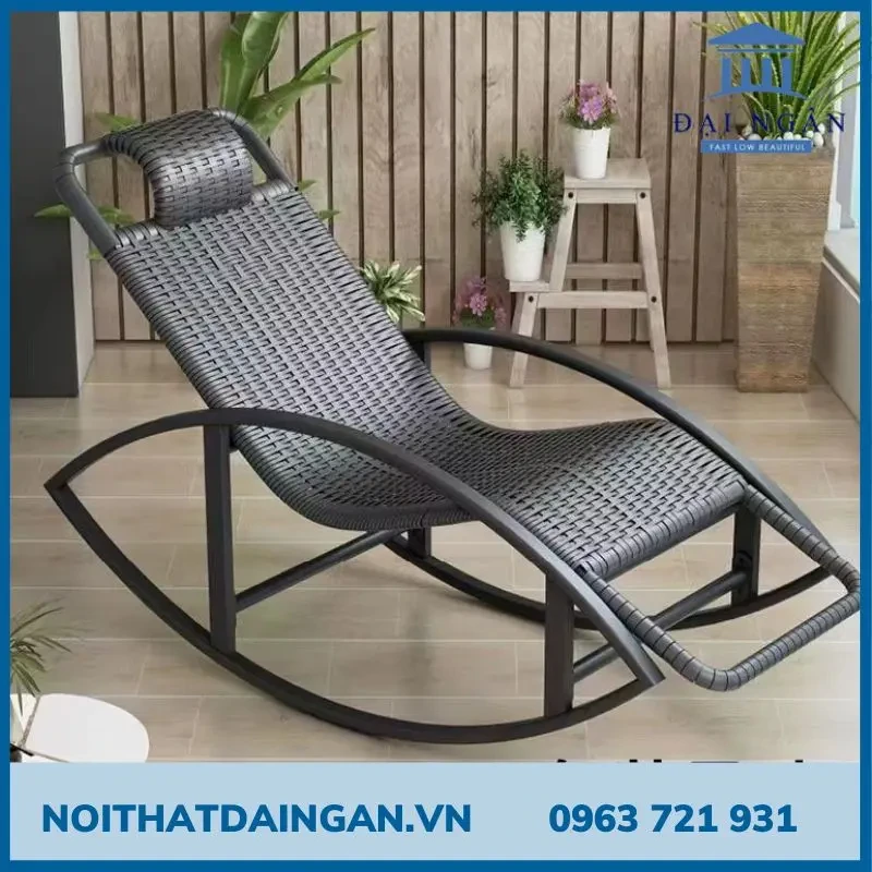 Ghế thư giãn sợi nhựa giả mây