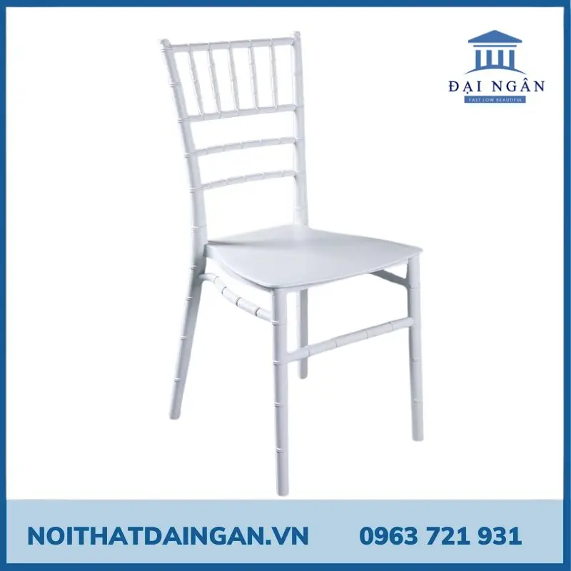Ghế Tiffany nhựa PP cao cấp cho nhà hàng tiệc cưới, sự kiện