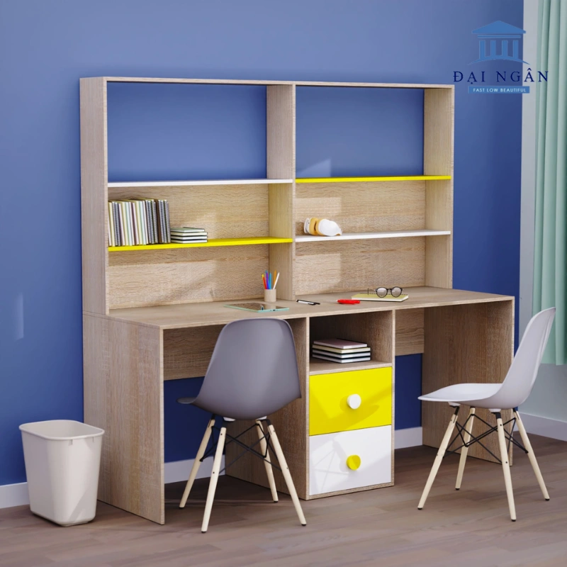 mẫu bàn học đôi đẹp nhất