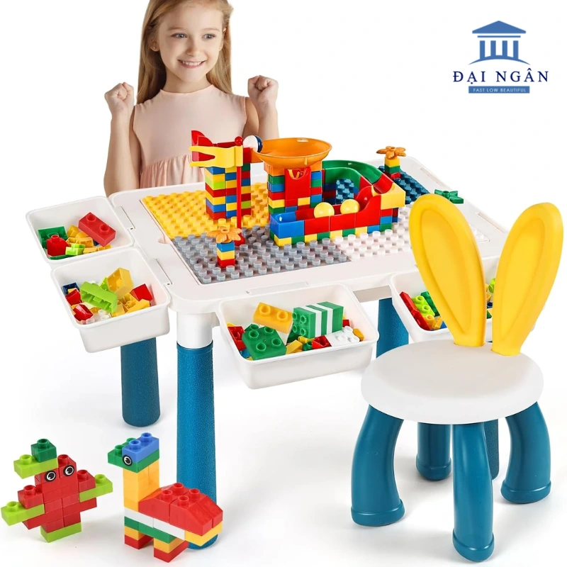 bộ bàn ghế xếp hình lego