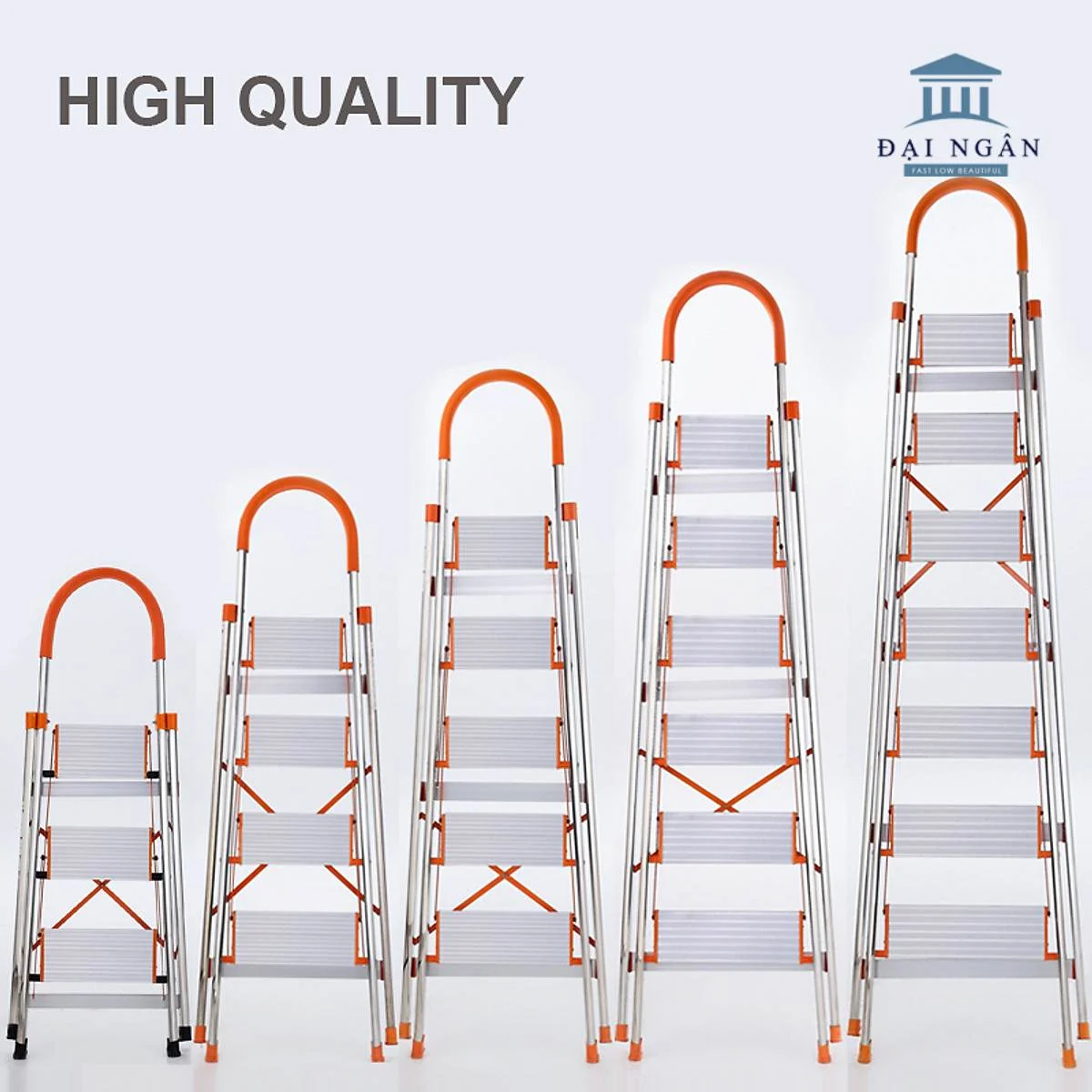 ghế bậc thang inox