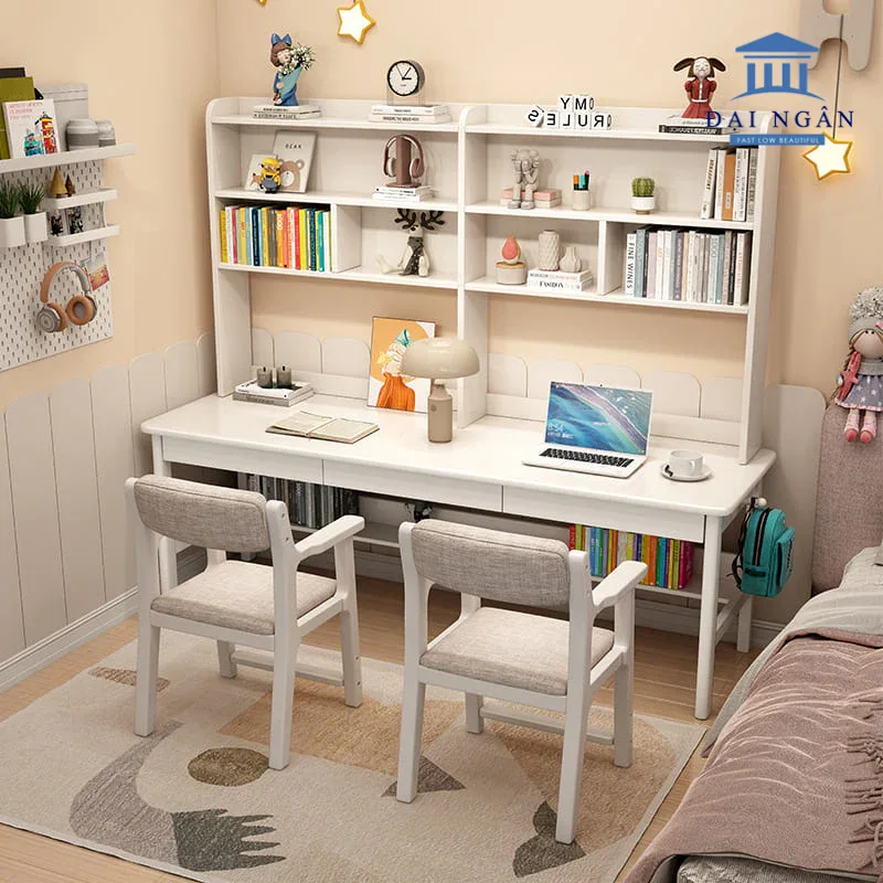 mẫu bàn học đôi đẹp nhất