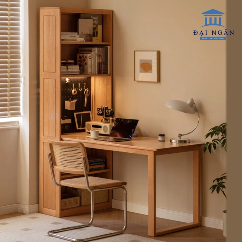 bàn học gỗ sồi