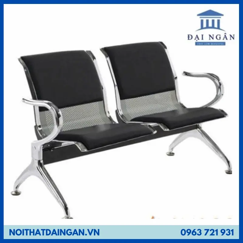 icon GHẾ BĂNG CHỜ INOX 2 CHỖ 