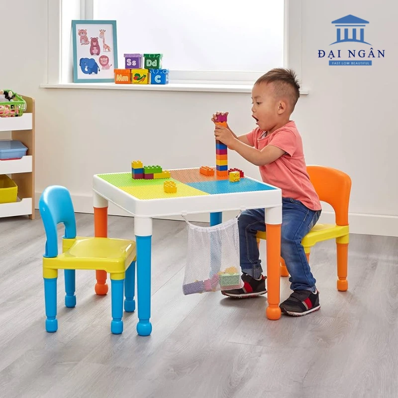 bộ bàn ghế lego cho bé